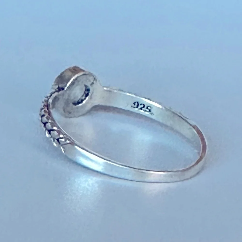 Sterling Silver Dainty Labradorite Ring